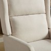 PAGED High Back Accent Chair Upholstered Reading Chair Single Sofa Chair with Wood Legs for Living Room, Bedroom - 2 of 4