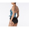 Gabar Draped Tank One Piece Swimsuit, Deep Sea - image 2 of 2