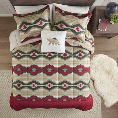 Okak Queen/King 4-Piece Brushed Print Bed Comforter with Forest Animal Pattern,Comfortable Quilt Comforter Bedding Sets,Machine Washable