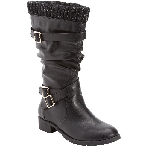 Womans wide deals calf boots