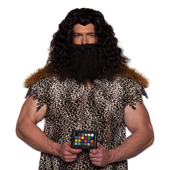 Underwraps Costumes Viking Wig & Beard Adult Costume Set | Black