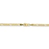 Black Bow Jewelry 3mm, 10k Yellow Gold, Concave Figaro Chain Bracelet - 3 of 4