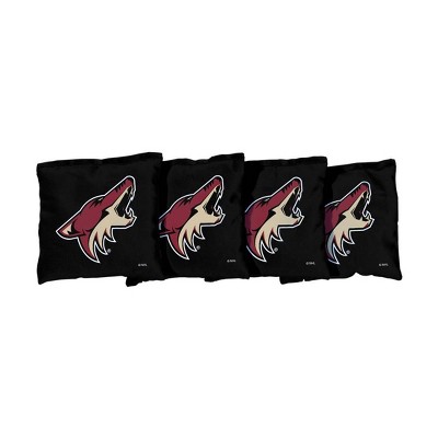 NHL Arizona Coyotes Corn-Filled Cornhole Bags Black - 4pk