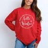 Simply Sage Market Women's Hello Winter Circle Long Sleeve Garment Dyed Tee - 2 of 4