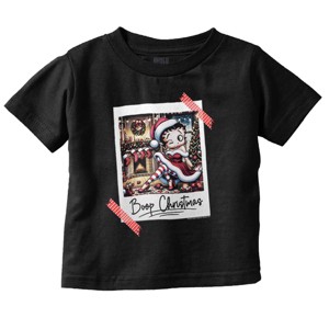Betty Boop Christmas Santa Photo Toddler Baby Girl T Shirt Brisco Brands - 1 of 4