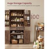 Farmhouse Pantry Cabinet with Barn Doors & Adjustable Shelves – 70.3" Tall Kitchen Storage Organizer with Drawer & Pull-Out Tray - 3 of 4
