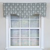 RLF Home 100% Cotton Native Cornice With Poly/Cotton Ivory lining Rod Pocket Valance 50" x 17" Gray - 2 of 4