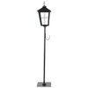 Northlight 43.75" Matte Black Candle Lantern with Wreath Holder - image 4 of 4