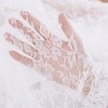 Wikineon White Lace Tablecloth 60 X120 Inches Rectangle Vintage Embroidered Wedding Tablecloths Sheer Overlay for Rustic Outdoor Party Reception - 3 of 4