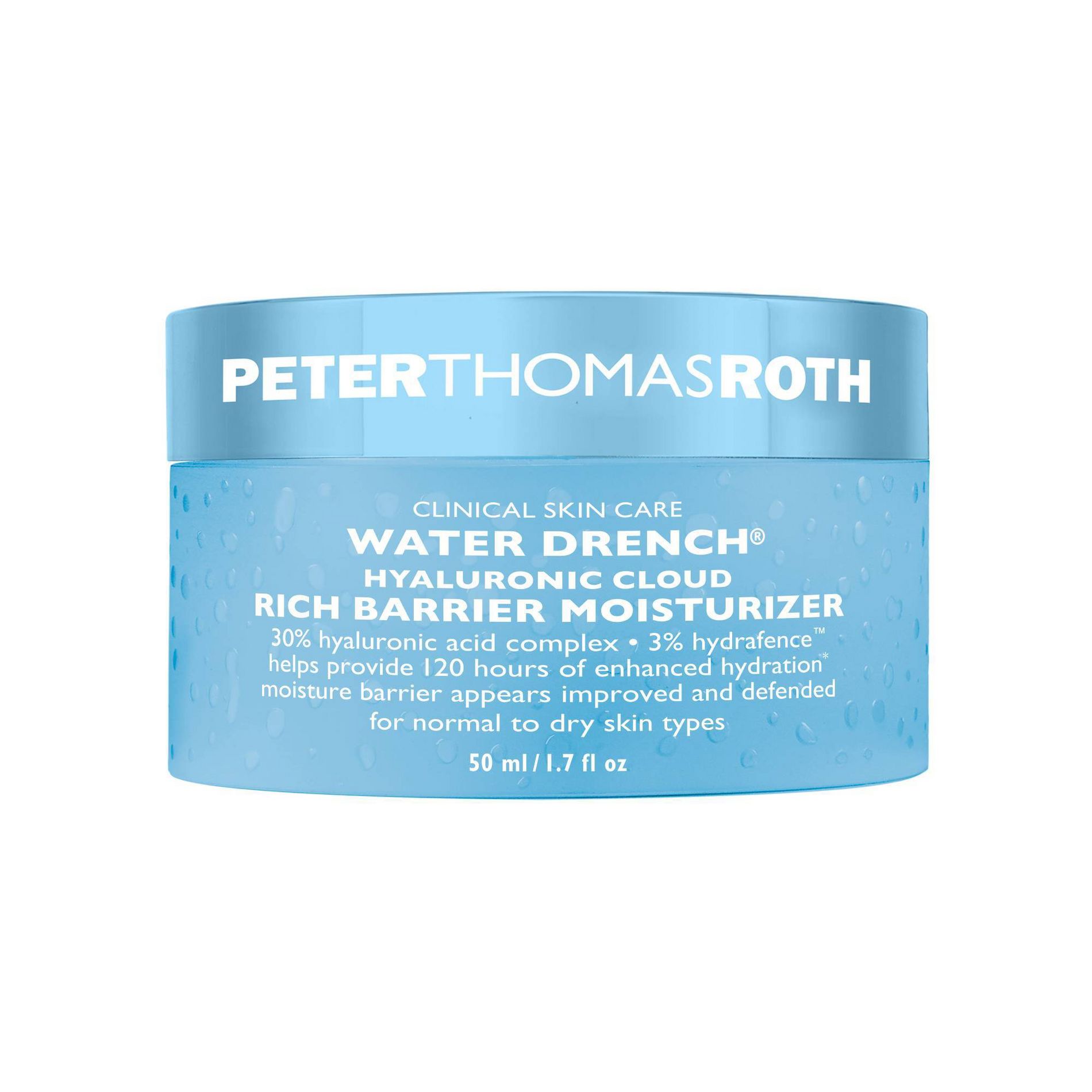PETER THOMAS ROTH Water Drench Hyaluronic Cloud Rich Barrier Moisturizer - 1.7 fl oz - Ulta Beauty