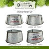 AuldHome Design 23" Galvanized Metal Christmas Tree Collar; Small  for Short Trees and Pencil Trees - 4 of 4