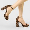 Allegra K Women's Open Toe Ankle Strap Platform Chunky Heels Sandals - 2 of 4