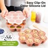 Prep Silicone Baby Food Freezer Tray with Clip-on Lid, 2oz x 10 Silicone Freezer Molds, BPA-Free Baby Food Storage - 4 of 4