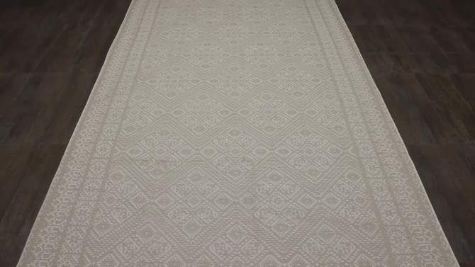 5&#39; x 7&#39; Double Diamond Outdoor Rug Silver - Threshold&#8482;, 2 of 6, play video