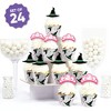 Big Dot of Happiness Witch Cupcake Decoration Kit, Good Pink and Green Birthday or Witch Halloween Party Cupcake Wrappers and Treat Picks - Set of 24 - 2 of 4