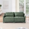 SKRAN Modular Chenille Fabric Sectional Sofa, 2 Seater Cloud Couch with Lumbar Pillow, Loveseat Sofa for Living Room, Bedroom - 2 of 4