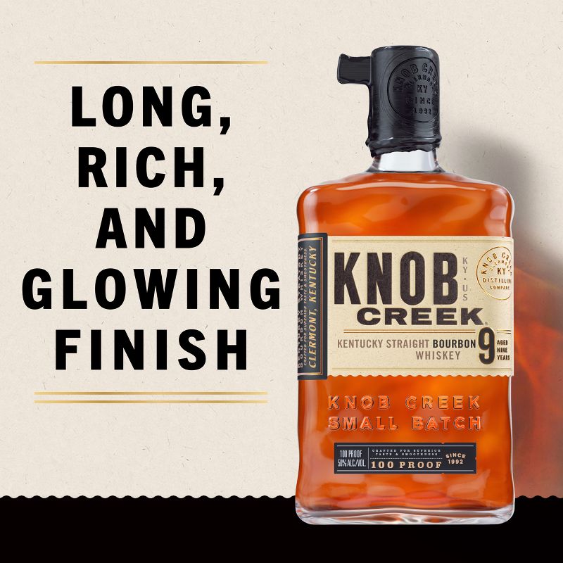 Knob Creek Kentucky Straight Bourbon Whiskey - 750ml Bottle, 5 of 10