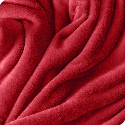 Luxurious King-Sized Red Microplush Fleece Throw Blanket