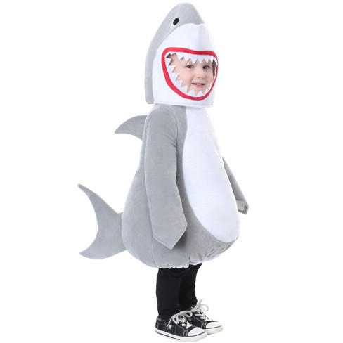 Halloweencostumes.com 2t Bubble Shark Costume For Toddlers, White/gray ...