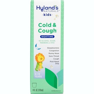 Hyland'S 4 Kids Cold & Cough Night Time Liquid, 4 Oz - 1 of 4