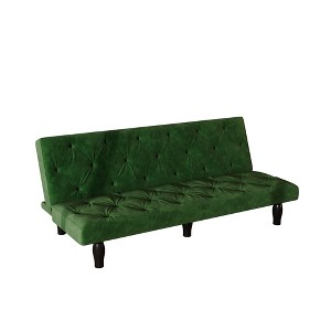 NicBex 66 Inch Velvet Sofabed,Convertible Sofa with Tufted Backrest for Living Room,Office,Apartment,Small Space,Green - 1 of 4