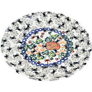 Blue Rose Polish Pottery Vena Dessert Plate - 1 of 2