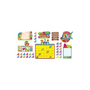 Trend Enterprises 17 1/2" x 23" Calendar Bulletin Board Set Dino-Mite Pals T-8370 - 1 of 1