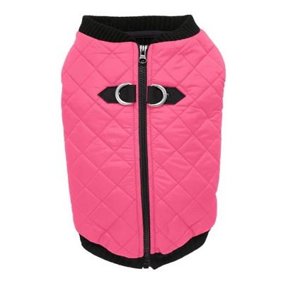 Gooby Fashion Vest Dog Jacket Pink, X