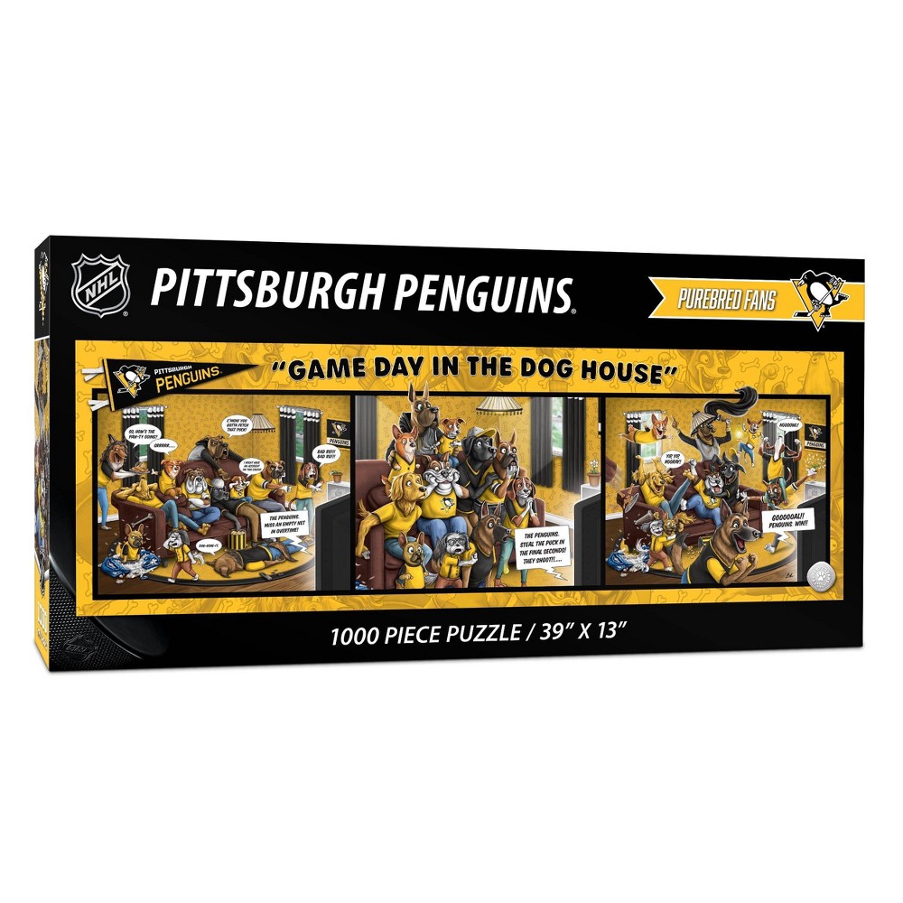 Photos - Jigsaw Puzzle / Mosaic NHL Pittsburgh Penguins Game Day in the Dog House Puzzle - 1000pc