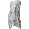 LA LEELA Women's Beachwear Summer Bikini Wraps Beach Wrap Swimwear Swim Cover Up Skirt Swimsuit Sarong Coverups for Women One Size White,Solid - 2 of 4