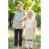 Hope & Henry Girls'  Cotton Long Sleeve Classic Houndstooth Cardigan Sweater, Infant - 4 of 4