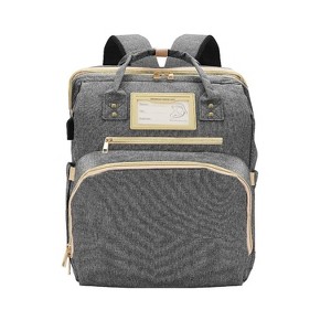 Itopfox Diaper Bag Backpack with Changing Station, Baby Shower Gift, Unisex Design for Parents, Multiple Pockets, Waterproof - 1 of 4