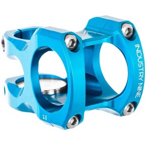 Industry Nine A318 Stem - 50mm, 31.8mm Clamp, +/-4.4, 1 1/8", Aluminum, Turquoise - 1 of 1