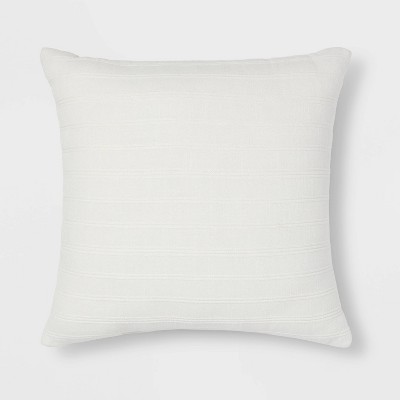 Euro Texture Stripe Decorative Throw Pillow Ivory - Threshold™