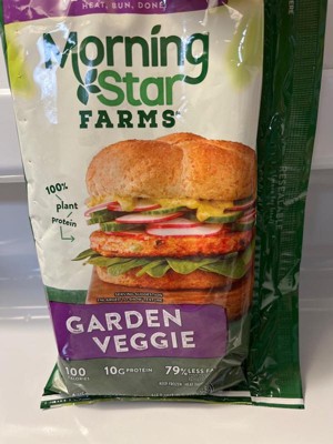 Morningstar Farms Garden Veggie Burger Patties - Frozen - 9.5oz/4ct : Target