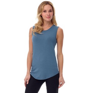 Rekucci Women's Soft Jersey Knit Sleeveless Tank Top – Casual & Versatile Everyday Wear - 1 of 3