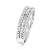 Ross-Simons 0.50 ct. t.w. Round and Baguette Diamond Ring in 14kt White Gold - 3 of 4