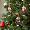 Juvale 6 Pack Wood Nutcracker Ornaments for Christmas Tree, Rustic Holidays Decorations in 6 Designs, 1 x 5 Inches - image 2 of 4