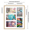 PosterPalooza | Natural Finish Collage Frame - White Mat, 20 Frame Sizes to Choose From, UV Acrylic - 2 of 4