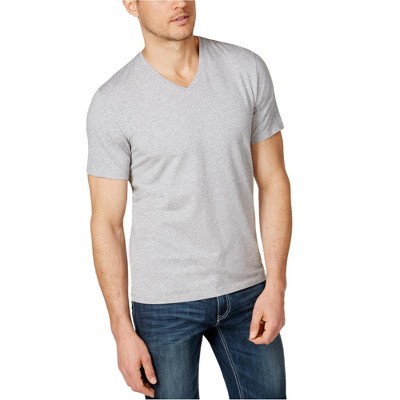 I.N.C International Concepts Mens SS Polish Basic T-Shirt, Grey, Large