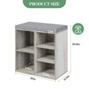 Shoe Bench with Padded Seat, Entryway Storage Bench with Adjustable Shelf, 3 Tier Shoe Rack with 10 Compartments - 2 of 4