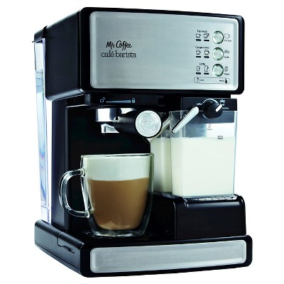 Indulge in the luxury of café-quality coffee at home with the Mr. Coffee Cafe Barista Espresso Maker. This semi-automatic machine features a convenient one-touch control panel, making it easy to select your preferred coffee drink with just the press of a button. Whether you crave a single shot, double shot, cappuccino, or latte, the Cafe Barista has you covered.