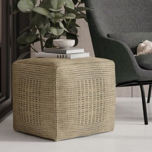 PAGED Square Ottoman Multi-functional Ottoman Foot Rest with Boucle Fabric for Bedroom, Living Room - 1 of 4