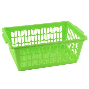 YBM HOME Plastic Perforated Storage Basket Bin Office Drawer, Shelf Desktop Countertop Tray Organizer - 1 of 4