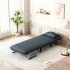 VYNXARIA 55inch Convertible Chair Bed,Tri-Fold Sofa Bed,Leisure Chaise Lounge Couch with Sturdy Iron Frame,Comfortable Sleeper Chair - 2 of 4