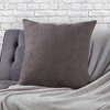 24"x24" Oversized Popcorn Square Throw Pillow Cover Mica - Kensington Garden: Boucle Texture, Zipper Closure - 2 of 4