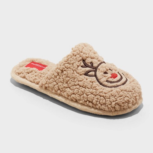 Women's Holiday Mama Bear Scuff Slippers - Wondershop™ Brown : Target
