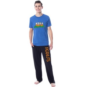 Peanuts Mens' Charlie Brown It's The Great Pumpkin Sleep Pajama Set Multicolored - 1 of 3