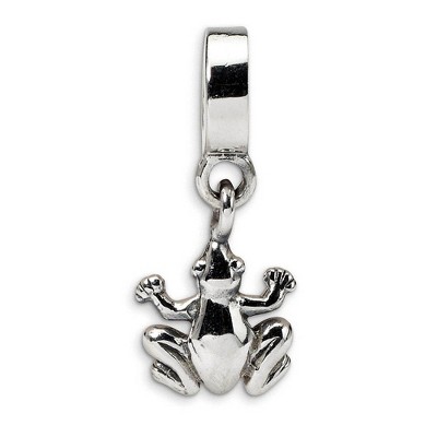 Black Bow Jewelry Sterling Silver Frog Dangle Bead Charm