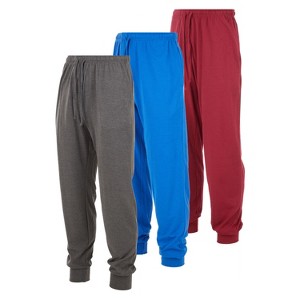 DARESAY Mens Lounge Pants Joggers with Pockets - Mens Pajama Pants - Lounge Pants Men, Up to 3XL Pack of 3 - 1 of 4